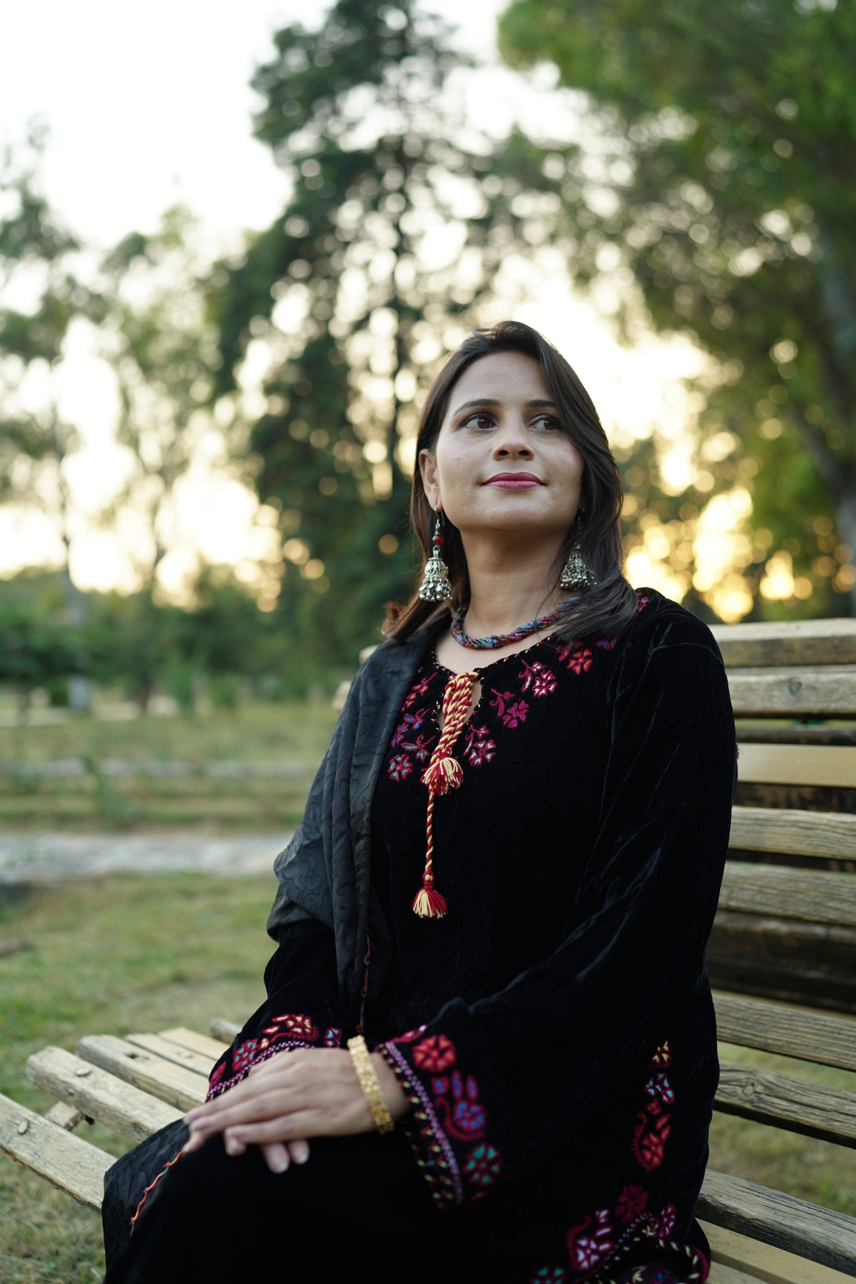 Layla-Black Velvet Dress - Image 2